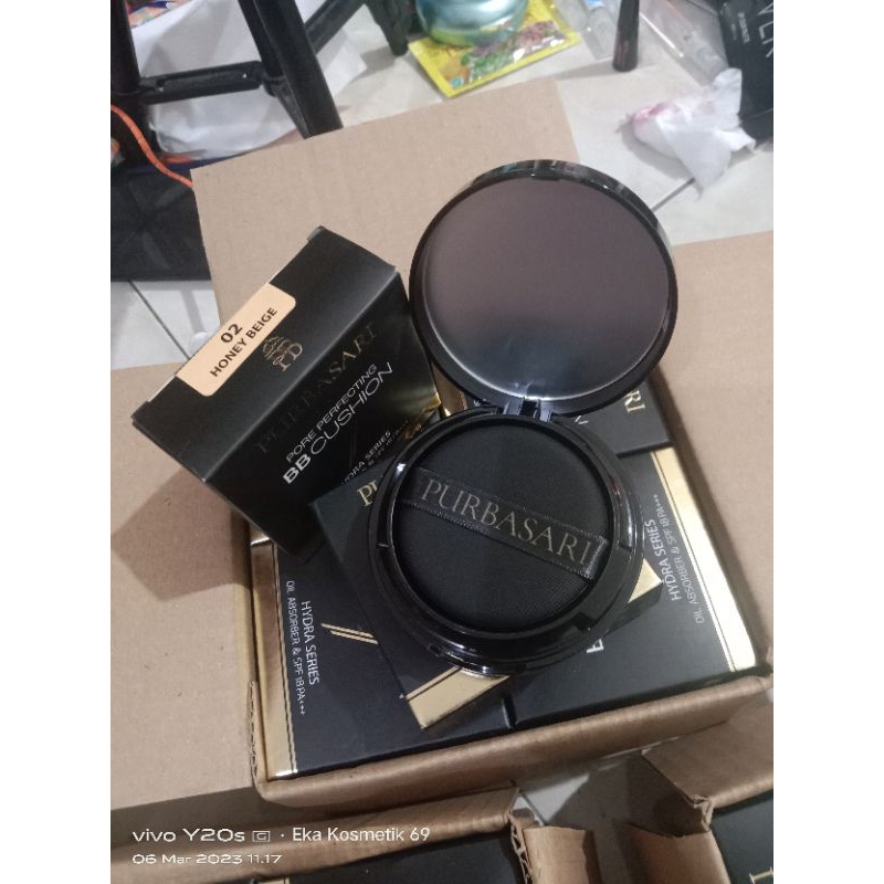 PURBASARI PORE PERFECTING BB CUSHION - FULLSIZE | REFILL BPOM ORIGINAL