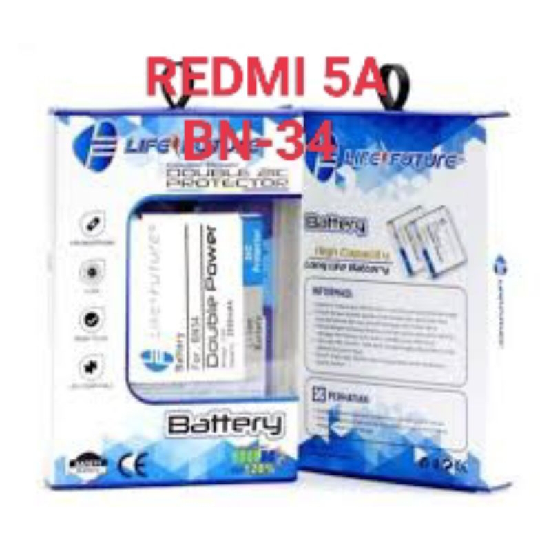 BATERAI BATRE BN-34 REDMI 5A DOUBLE POWER