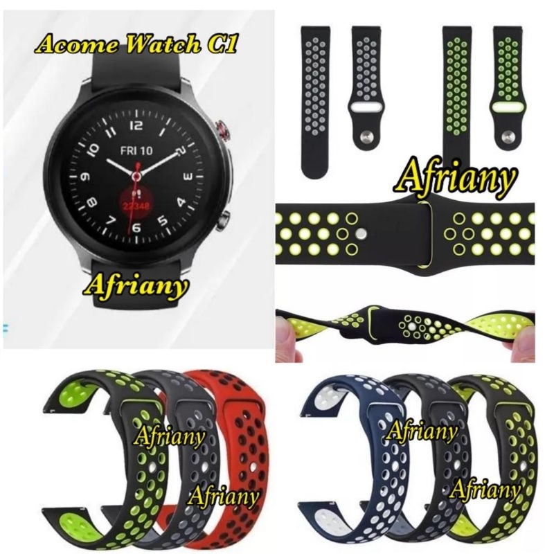 Tali Jam Strap Acome Watch S1 / Acome Watch S1 Plus / Acome Watch C1 - Nike Rubber Silikon Sporty