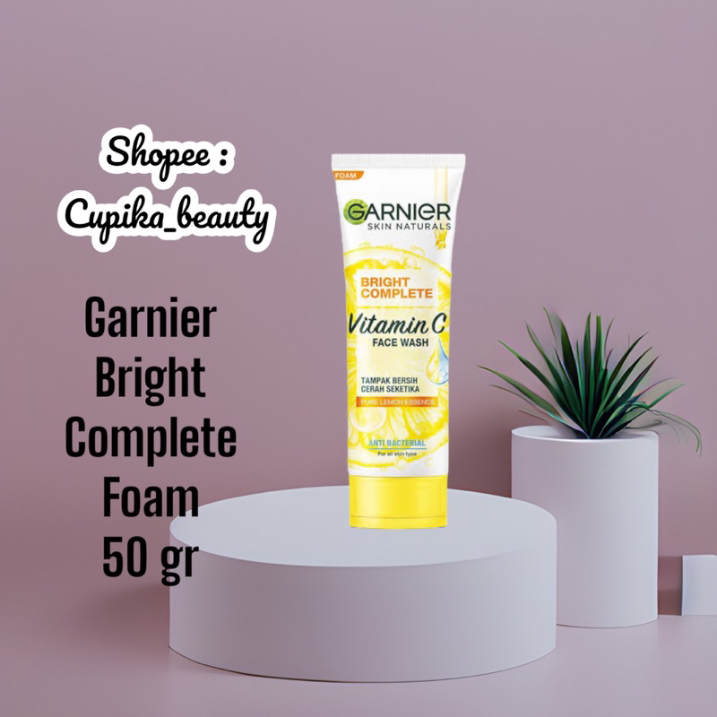 [ cb.x ] 50 gram foam || garnier bright complete brightening foam 50 gr || garnier light complete foam 50 gr || garnier sabun wajah light complete