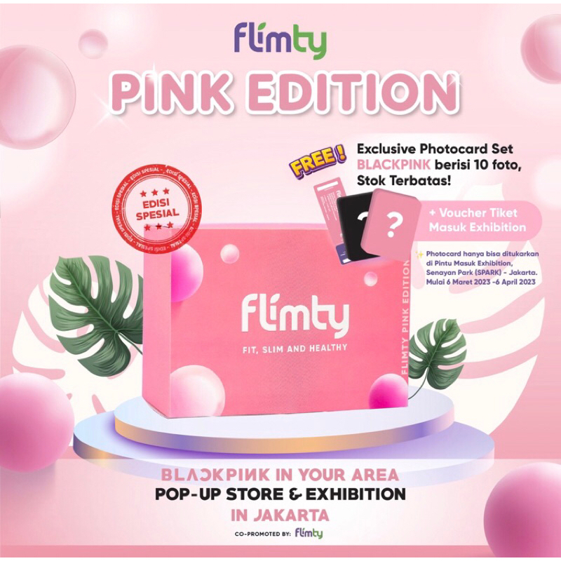 FLIMTY PINK EDITION | FLIMTY X BLACKPINK (termasuk photocard blackpink)