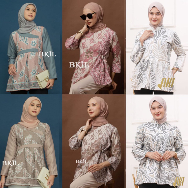 Batik wanita | Batik kerja wanit | Batik wanita modern | Baju batik wanita | Atasan batik wanita murah