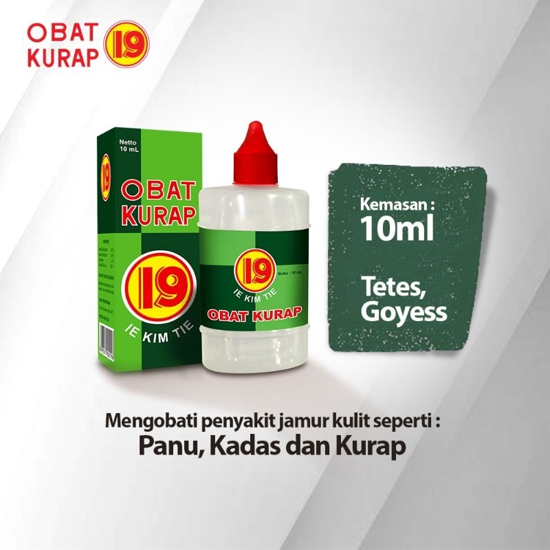 EXP 2025 Obat Kurap Cair Cap 19 Ie Kim Tie obat untuk panu kadas kurap (BOX)