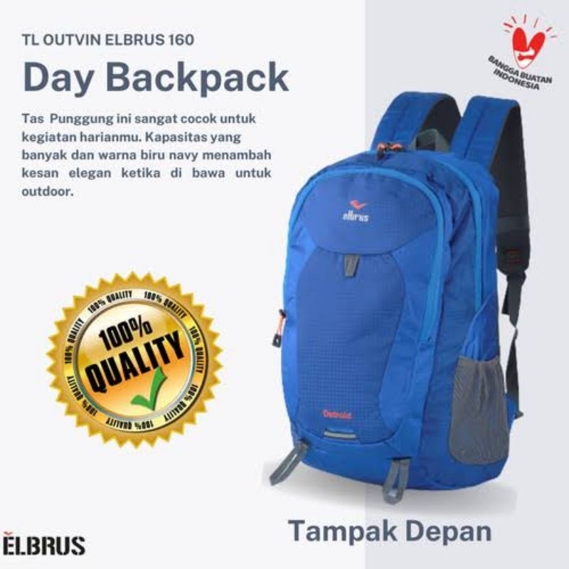 ELBRUS DETROID OUTDOOR 25L # TAS RANSEL PRIA WANITA