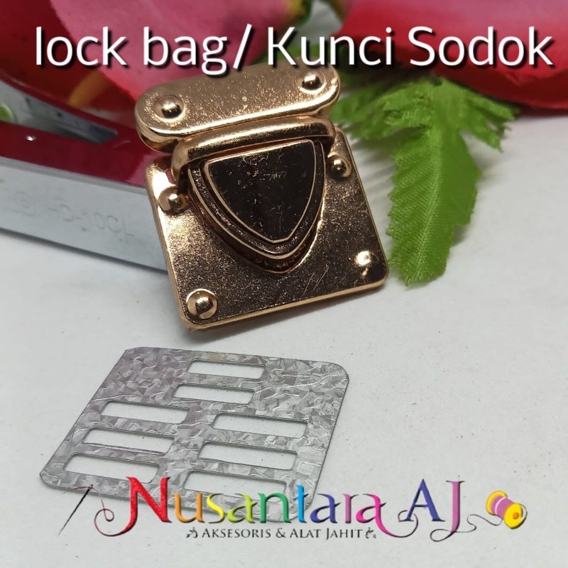 Kunci Sodok / lock bag , aksesoris tas per pcs