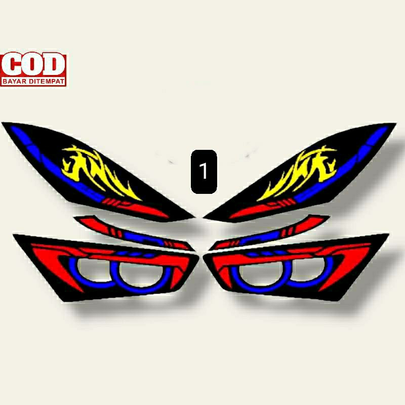 Stiker lampu Vario 160cc