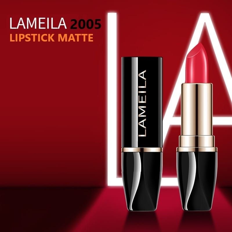 LIPSTIK LAMEILA BLACK GOLD LIPSTICK CANTIK WARNA TAHAN LAMA