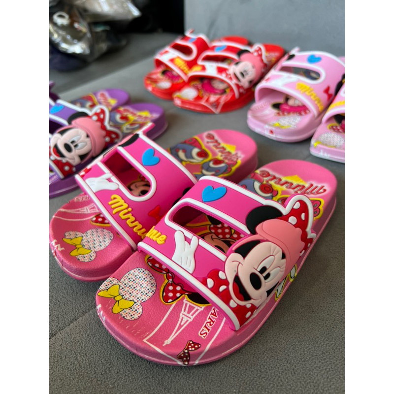 SANDAL SLOP ANAK MICKEY MINNIE IMPORT FULL KARET