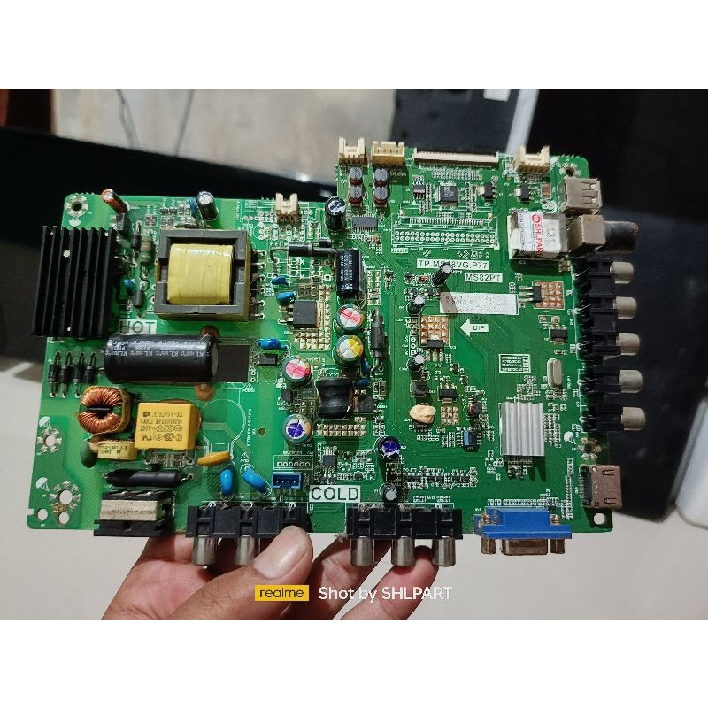 MAINBOARD TV PLD 28T655 MESIN TV LED POLYTRON PLD28T655