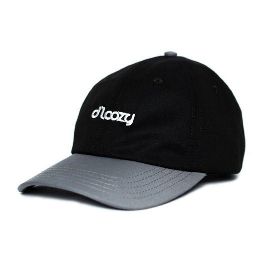 DLOOZY Topi Baseball Polo Cap Hitam Abu Dlz08