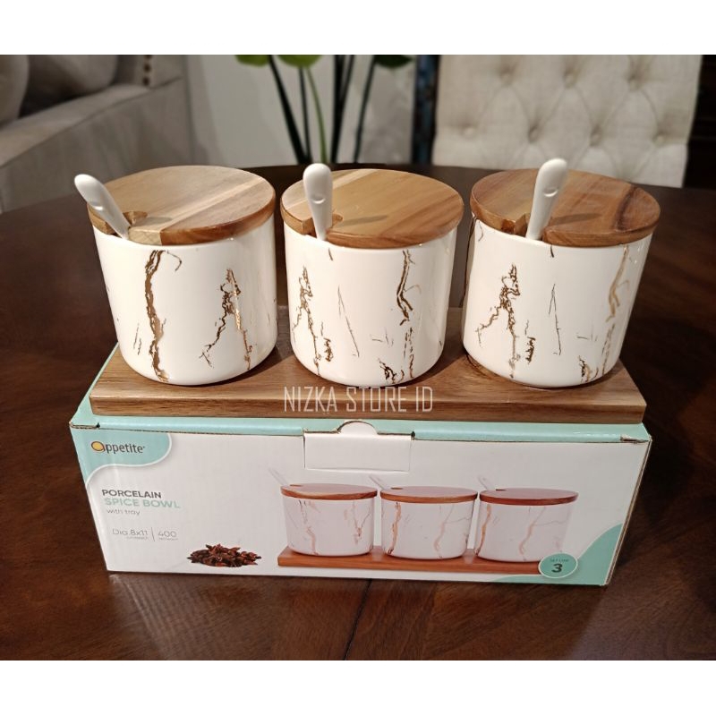 SALE Toples Bumbu Marble Original INFORMA || Toples Bumbu Keramik INFORMA || Toples Bumbu Marble Put