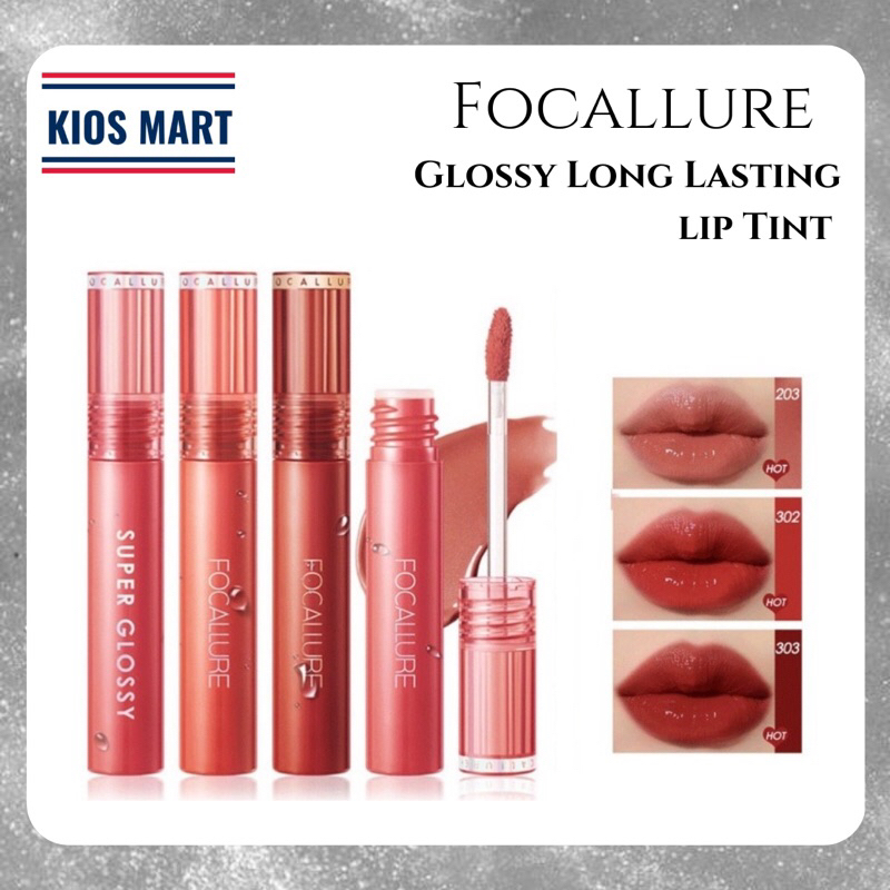 Focallure Jelly Clear Dewy Lip Tint / Glossy Tint / Lip Gloss / Lipstick