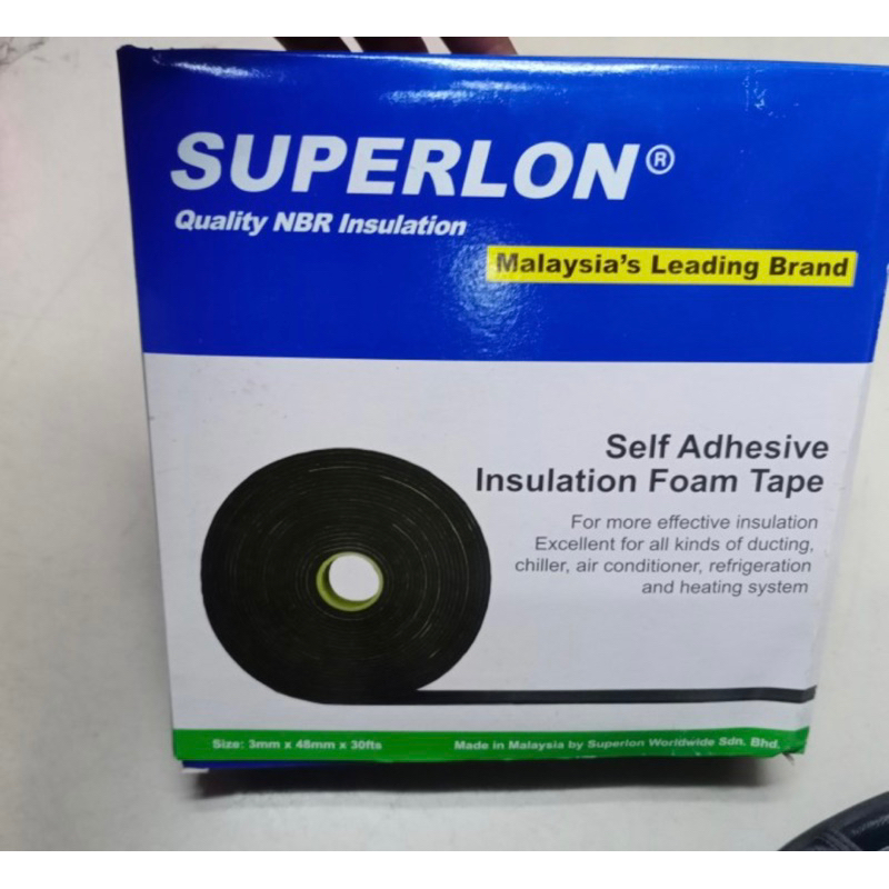 Superlon foamtape superlon self adhesive insulation