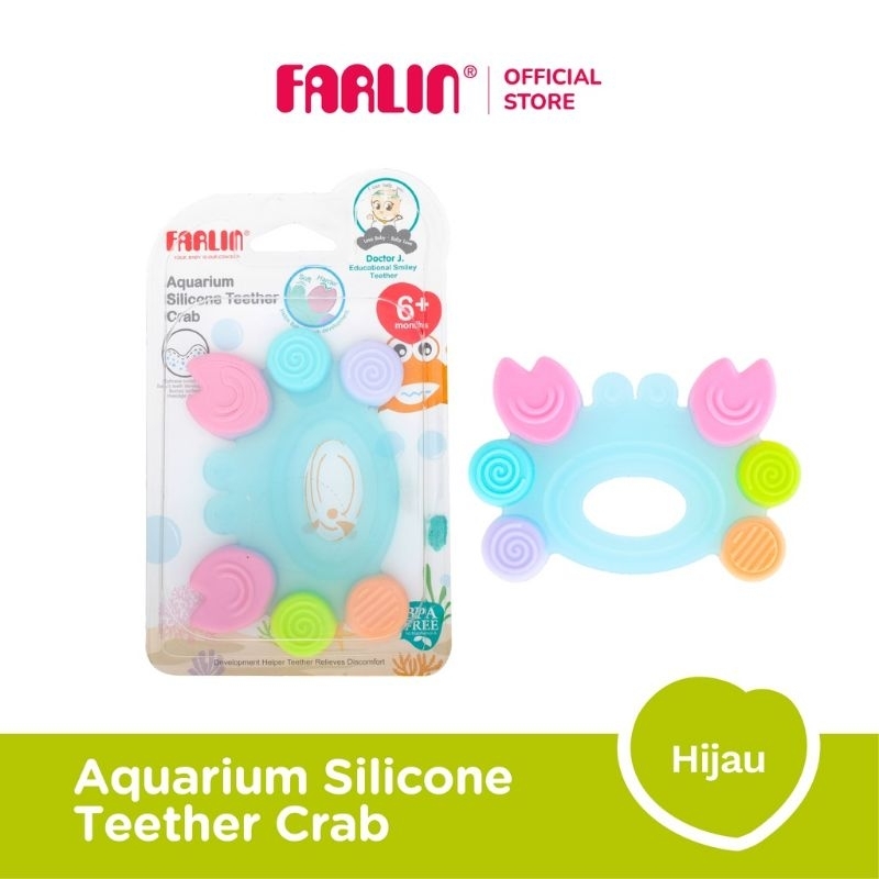 Farlin aquarium silicone teether crab