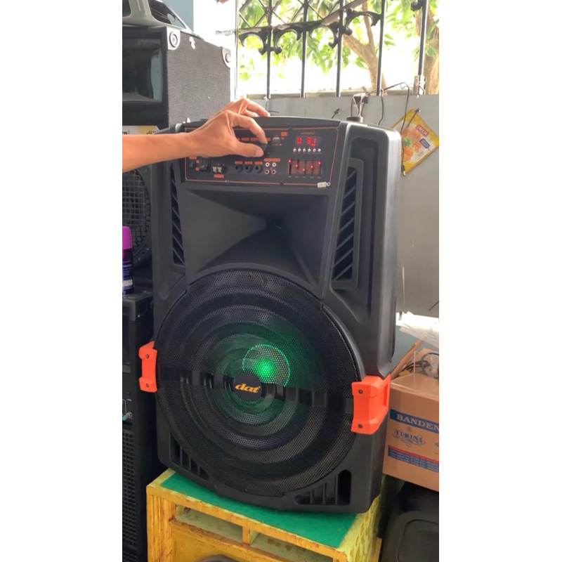 TANPA KARDUS DAT DT1809 Maxi Speaker Portable Speaker Troli 18 inch DAT DT 1809 Jumbo Maxi SPESIAL L