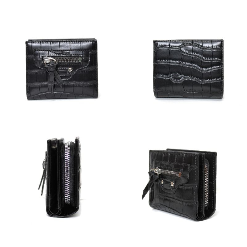 SELUSA HAILEY WALLET CROCO  (Free Hardbox Exclusive) | Dompet Koin Dompet Lipat