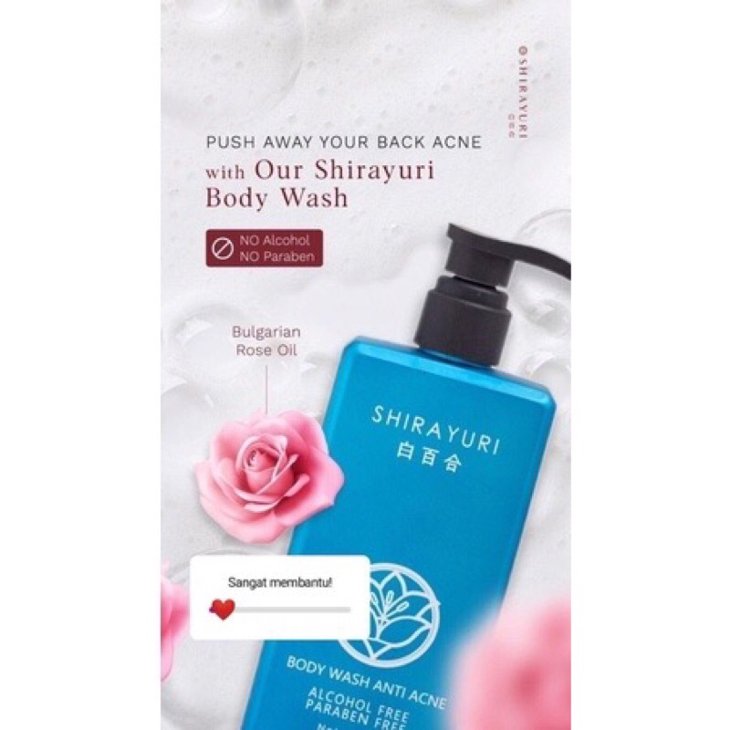 SHIRAYURI BODY WASH ANTI ACNE