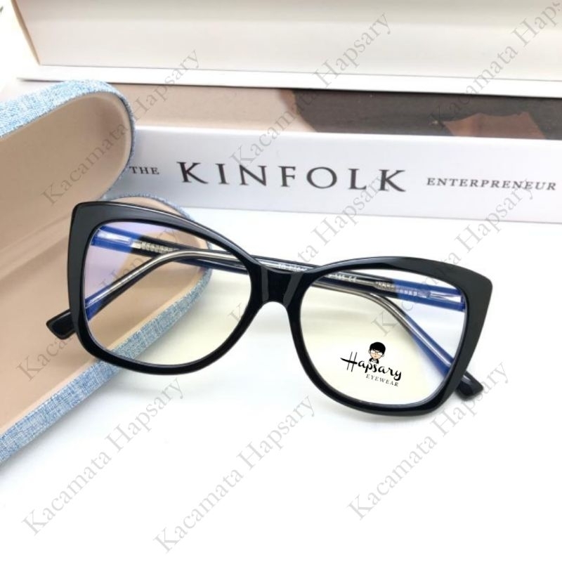 Frame Kacamata Minus Wanita Antiradiasi Terbaru 5010 | Kaca mata Anti UV Photocromic &amp; Bluecromic | Cylinder dan Plus
