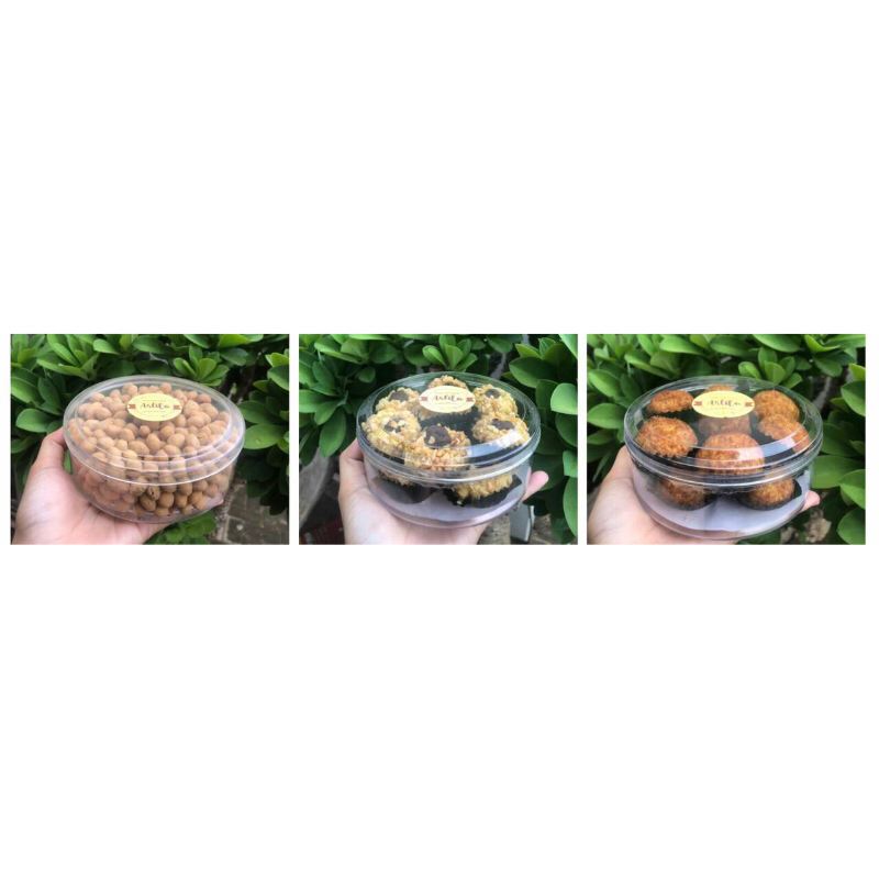 

kacang telur , thumbprint coklat , palm chesee