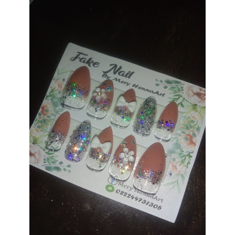 KUKU PALSU NUDE/KUKU PALSU/NAIL ART/NAIL/AGEN KUKU PALSU/KUKU WEDDING