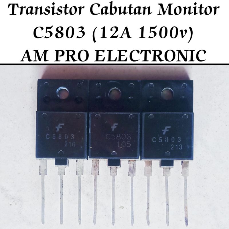 TR C5803 Persamaan C5048 C5270 C5449 C5696 Transistor Horisontal / Regulator Original