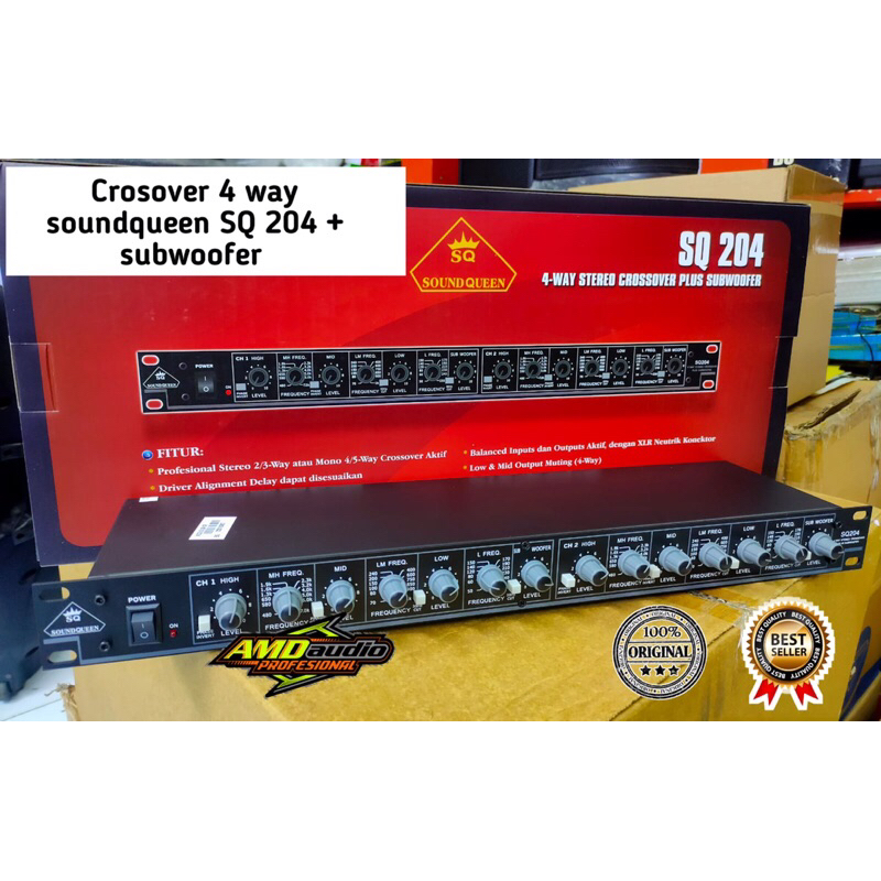 Crosover 4 way plus subwofer soundquen SQ 204