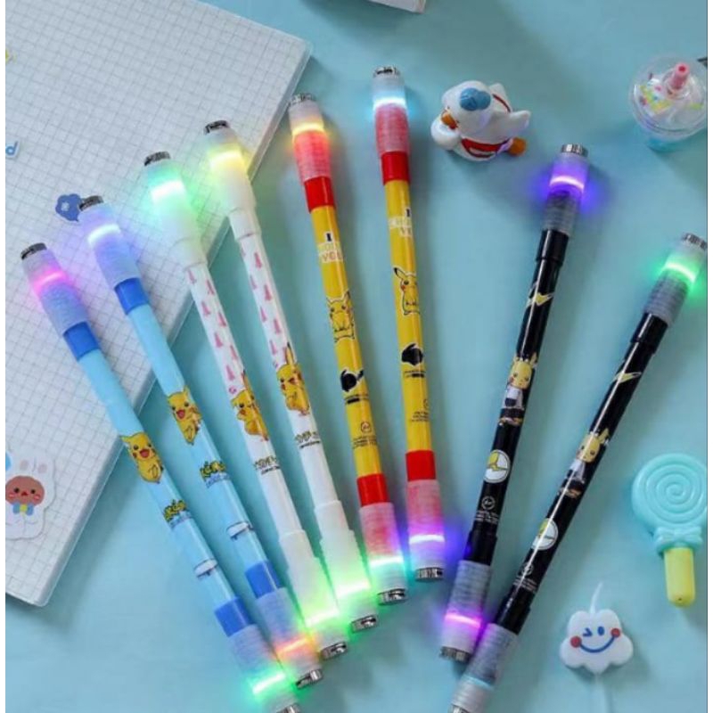 

Spinning Pen Led Karakter Pulpen Putar Led Anti Stress Pena Spinner Led