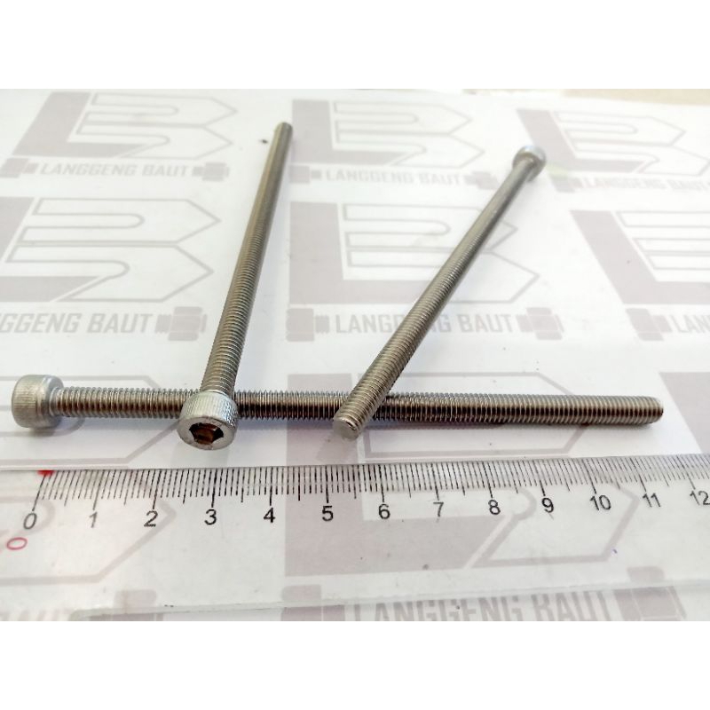 Baut L Stainless M6 X 120 (12cm) Kunci L 5mm THE A2-70 M6x120