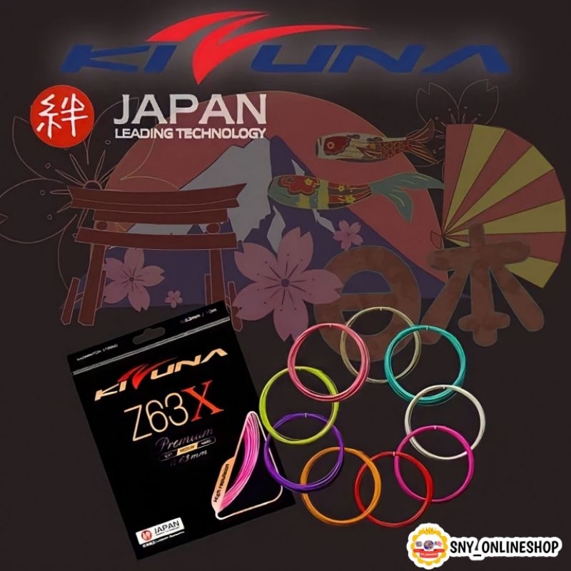 Senar Raket Badminton / Bulutangkis Kizuna Z 63 X Original