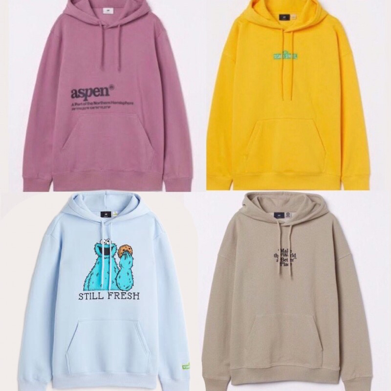 HM NEW FULL TAG ASPEN PURPLE MAKE THE WORLD A BETTER PLACE BROWN SESAME STREET YELLOW BLUE STILL FRE