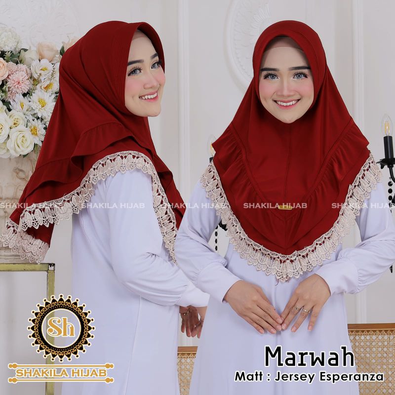 HIJAB MURAH BERGO DEWASA REMPEL CANTIK RENDA