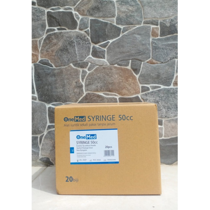 Per Box Onemed 50ml Disposable Syringe 50 ml Spuit Onemed 50cc Onemed 50 cc Disposable Syringe 50cc 