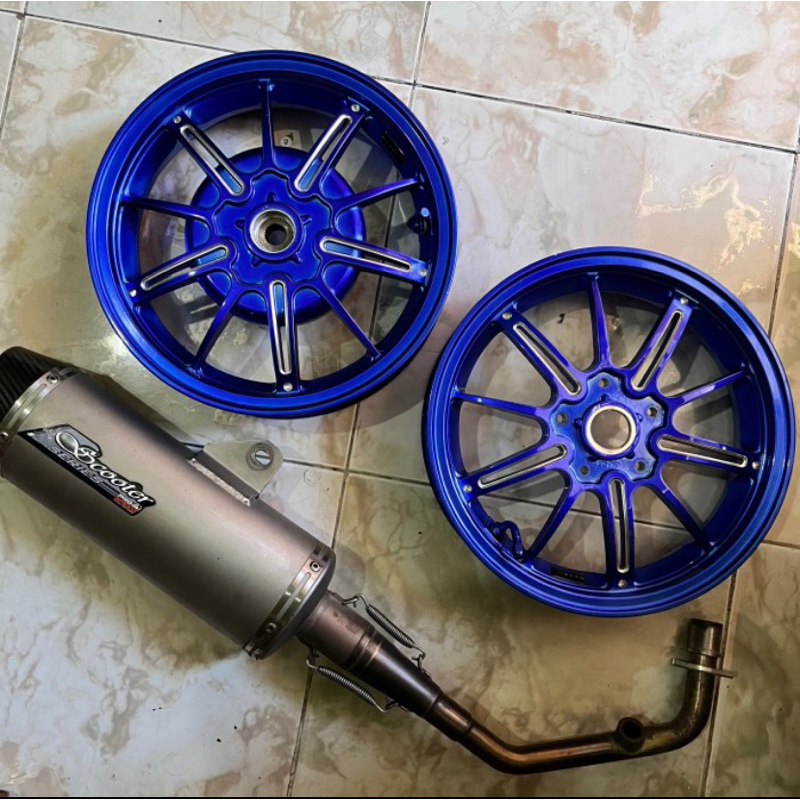 Knalpot proo speed scooter vespa sprint & primavera second