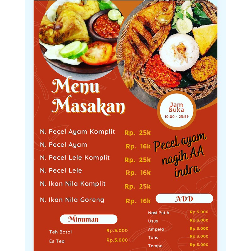 

Varian Pecel Ayam Sambel Nikmat AA Indra