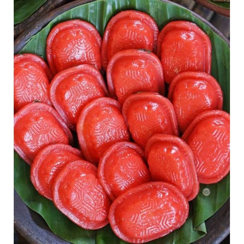 

25 Buah Bandung Only PALING ENAK Kue Ku Thok Ny Giok Merah Angku Kura Ubi Ketan Size Besar