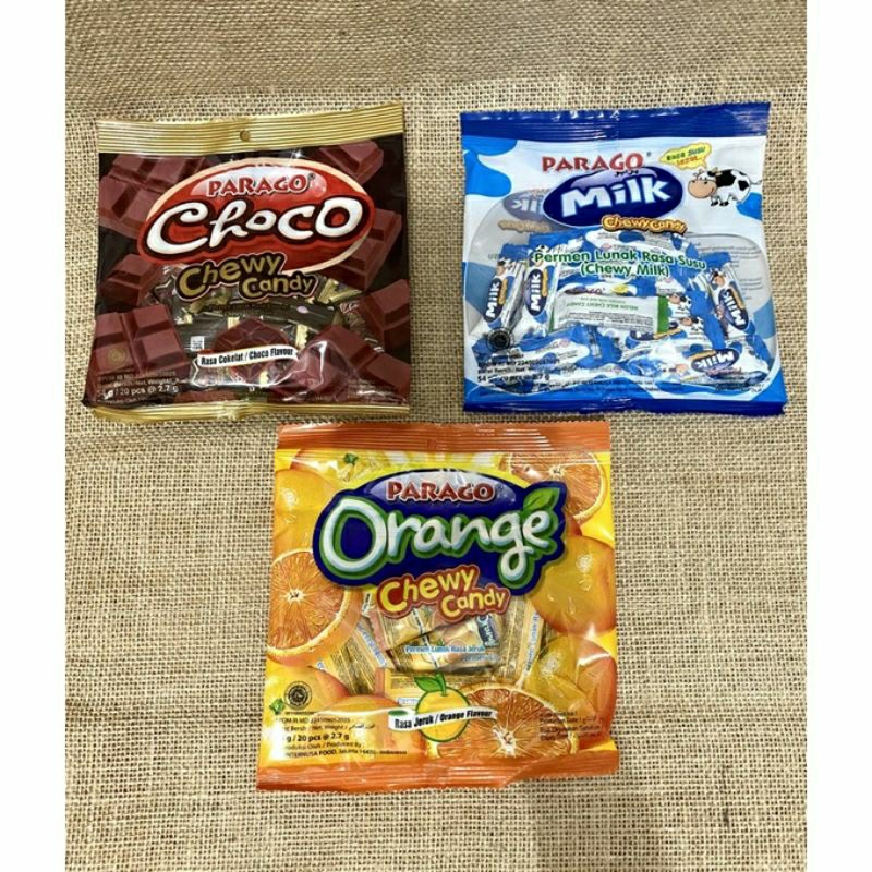 

Parago Chewy 60 gr / Parago Chewy Candy 60gram / Parago chewy candy 60 gram / Permen Lunak Parago Chewy 60gr / Permen Parago Chewy Candy 60 gram / PARAGO CHEWY CANDY ISI 20 PCS