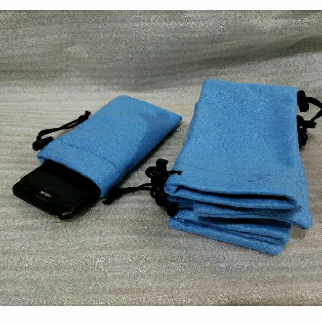 Dompet Koin Sarung Kantong Tempat Casing  HP Handphone Android Samsung Xiaomi Lenovo LG warna biru