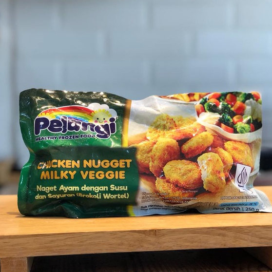 

Chicken nugget milky veggies pelangi 250gr