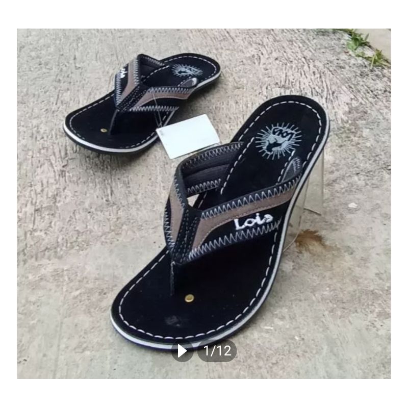 sandal lois pria model jepit flip flop gaya baru trendy