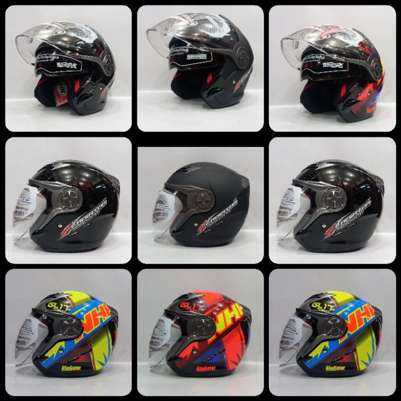 HELM NHK GLADIATOR DOUBLE VISOR