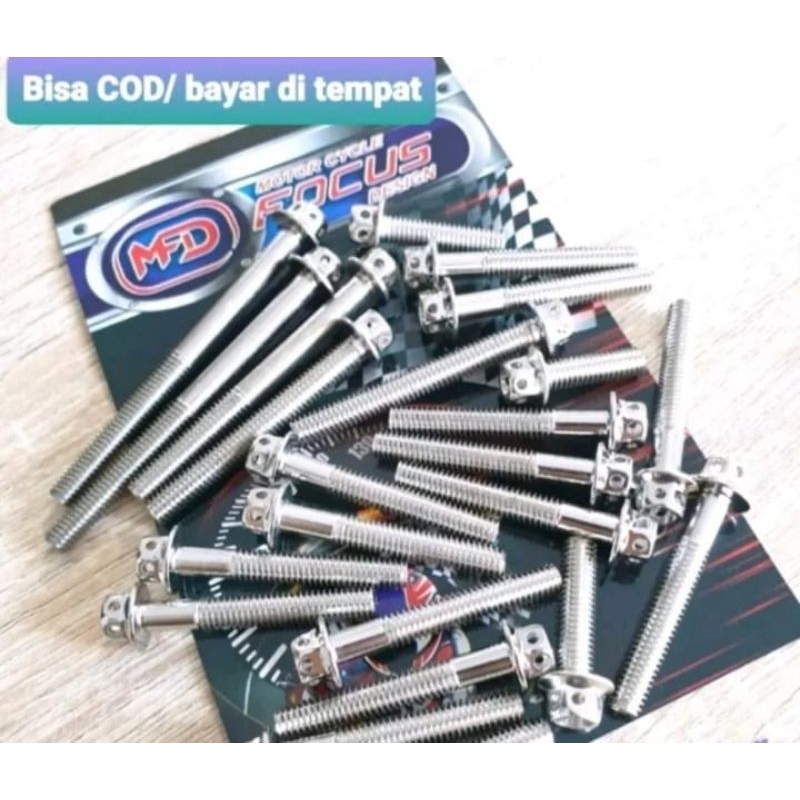 Baut Probolt Blok Mesin Honda Tiger Full Set Kanan Kiri Crum Kualitas Terbaik