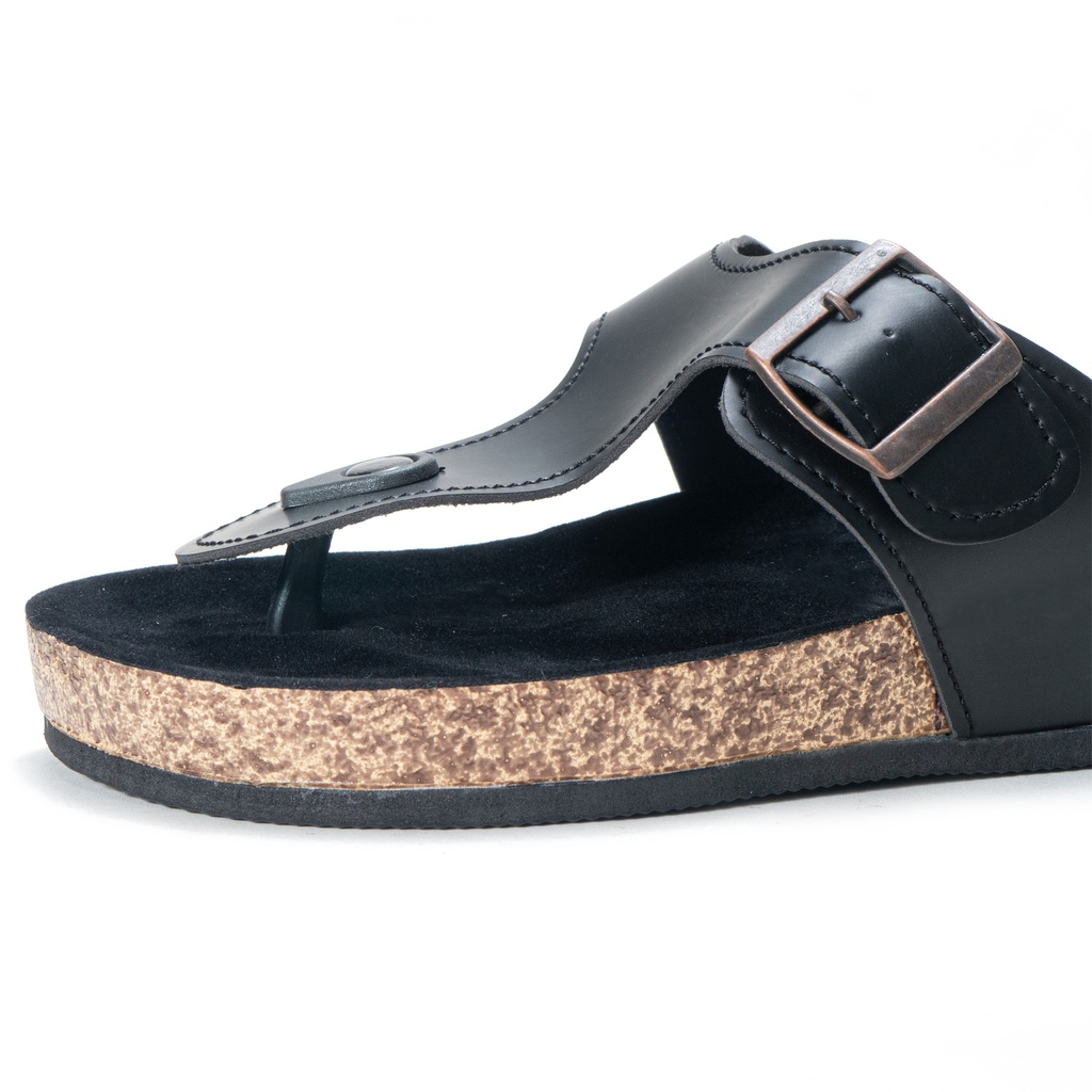 Moralist - Sandal Jepit Pria Casual Sendal Kulit Premium Model Classic Birken SFL02