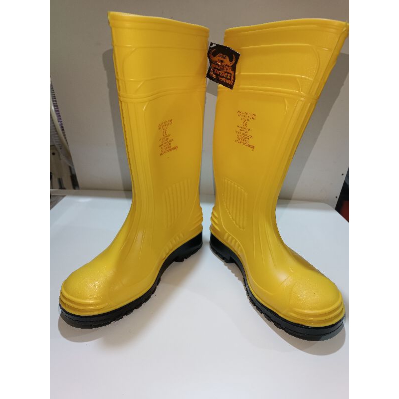 SEPATU SAFETY BOOT ORIGINAL INYATI KUNING RUBBER SHOES
