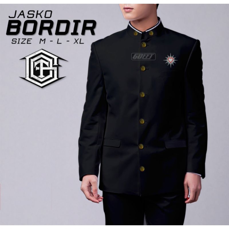 JASKO PRIA TERBARU JASKO PSHT JASKO BORDIR MOTIF HATI BERSINAR JASKO SH TERATE JASKO BORDIR