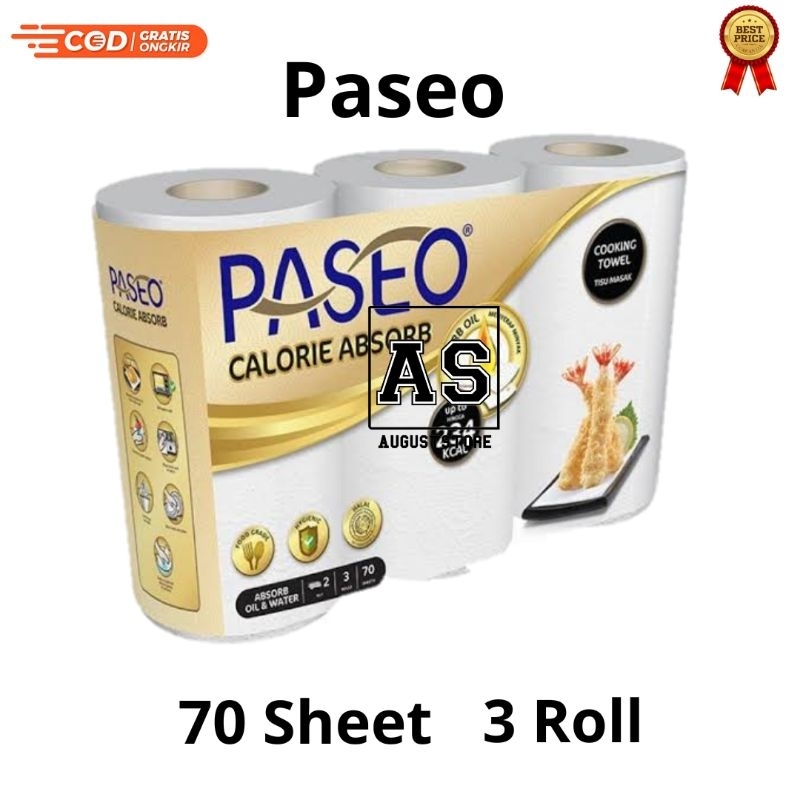 Tissue Paseo Kichen Calorie Absorb Isi 3 Roll