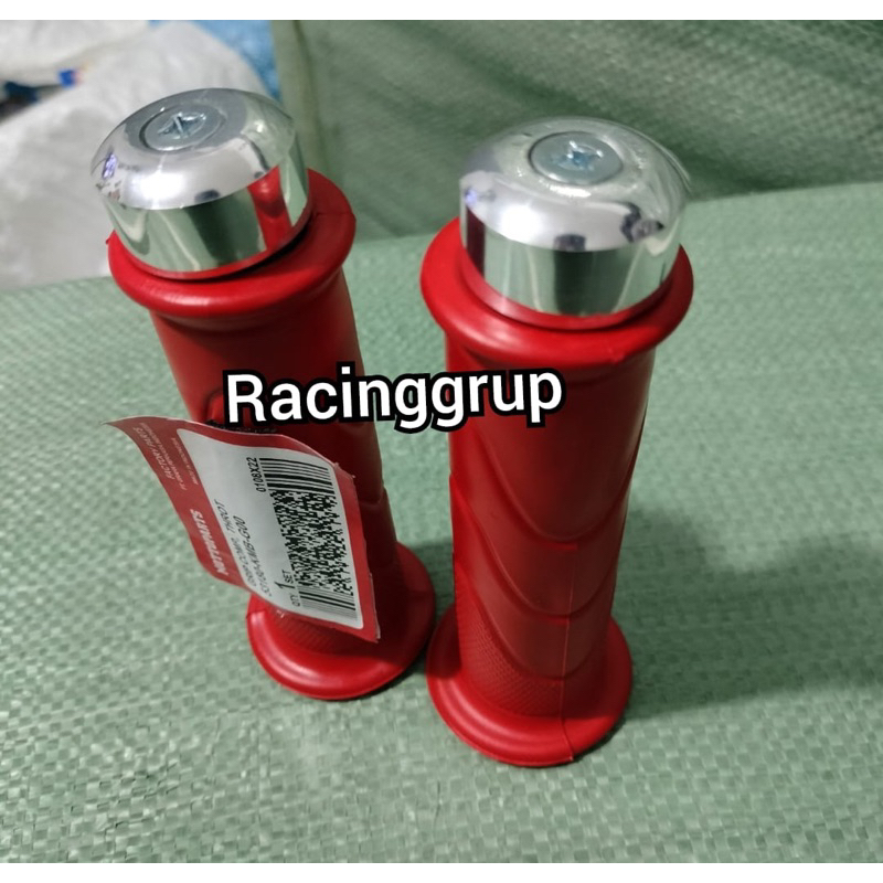 MERAH Handgrip SUPRA X 125 / KHARISMA set Jalu stang model ori