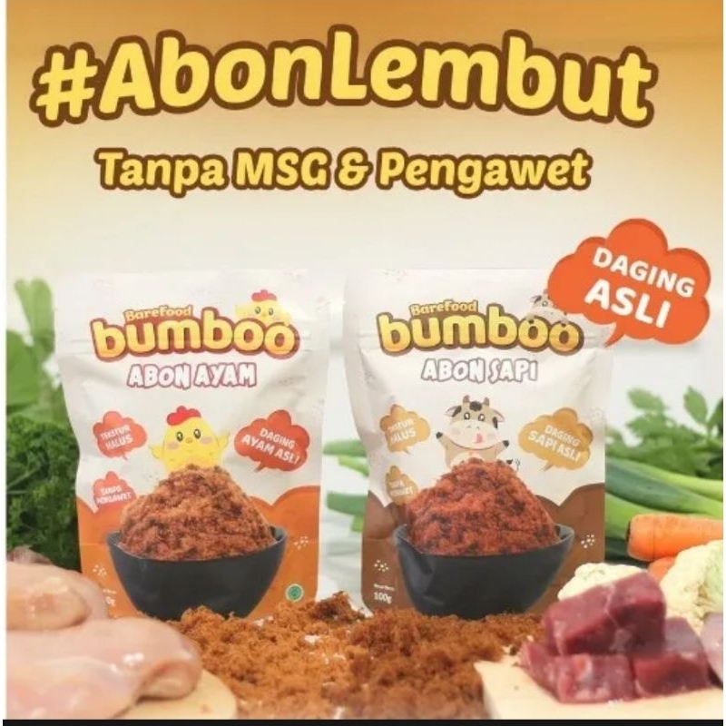 Bumboo Abon Sapi dan Ayam 100gr Tanpa MSG