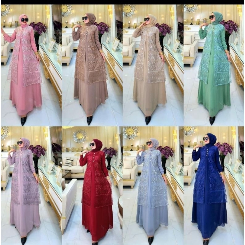 Hayya Dress By Raina Fashion Original Gamis Terbaru