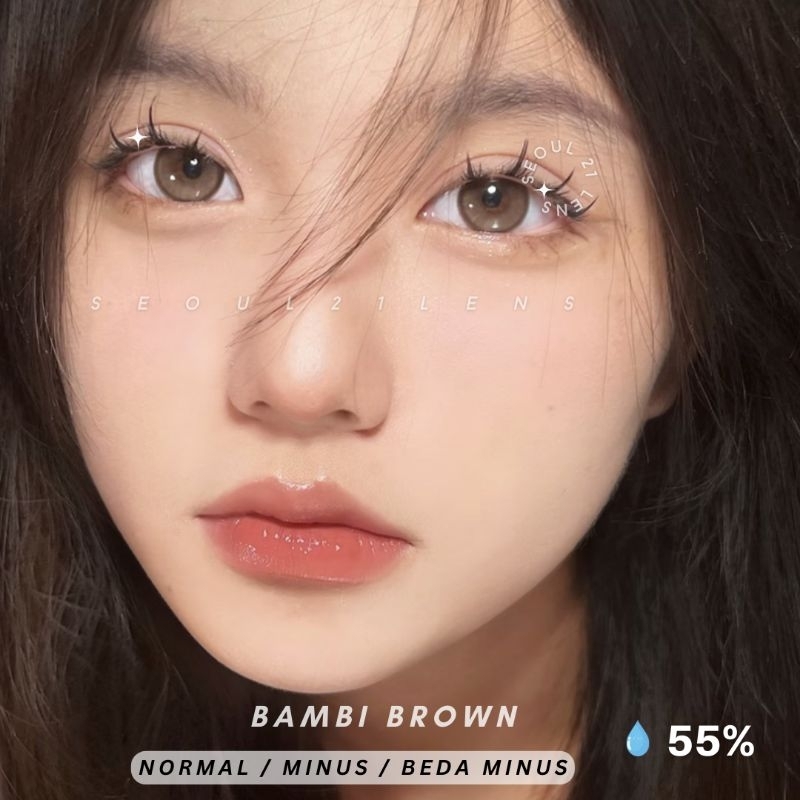 SOFTLENS BAMBI HAZEL NORMAL MINUS Original Made In Korea