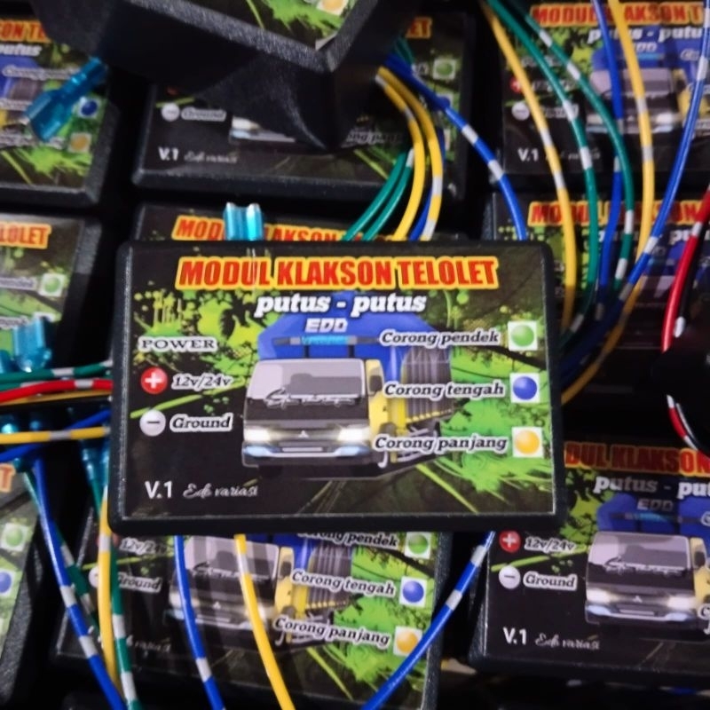 HJK Relay Modul Klakson Telolet 3 Corong Putus Putus ala Marco Italy 12-24V